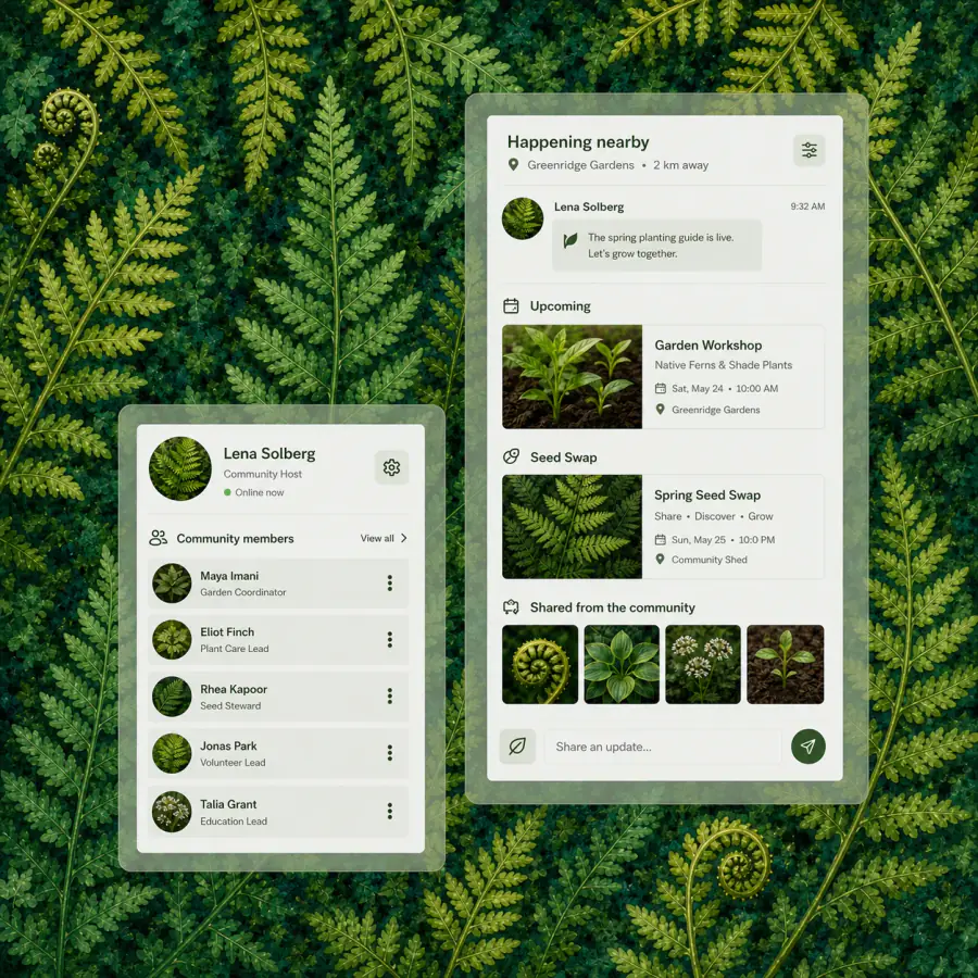 Korunet profiles and circles for people in similar life seasons