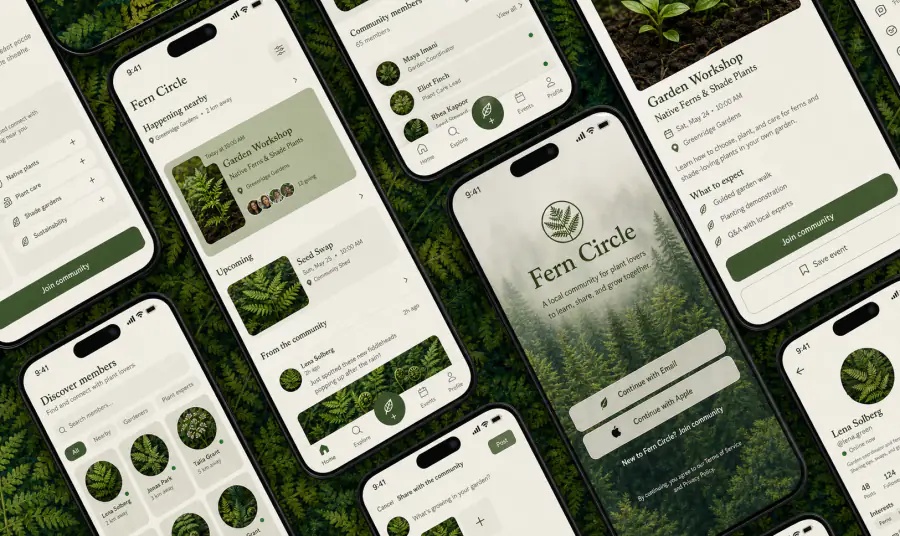 Korunet mobile experience supporting reflection and new beginnings