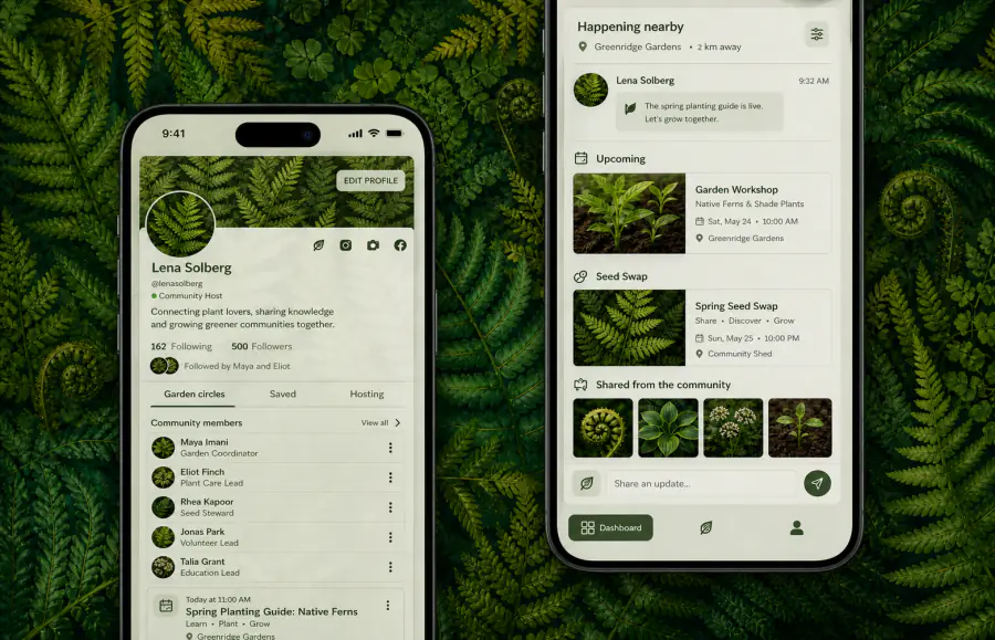Korunet workspace with conversations, gatherings, and shared progress